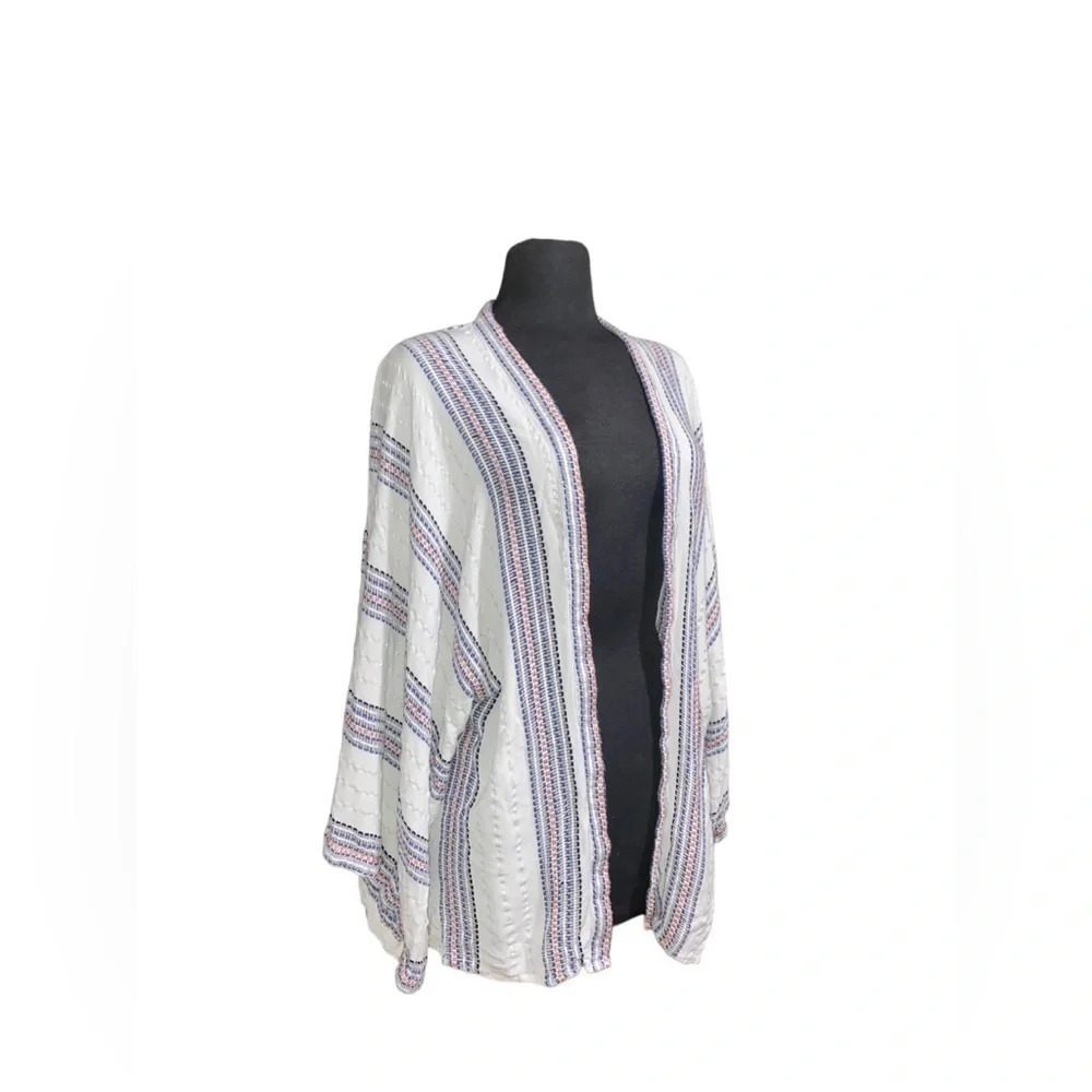 Sim & Sam Bohemian Open Front Kimono Cardigan L/ XL - Picture 4 of 6